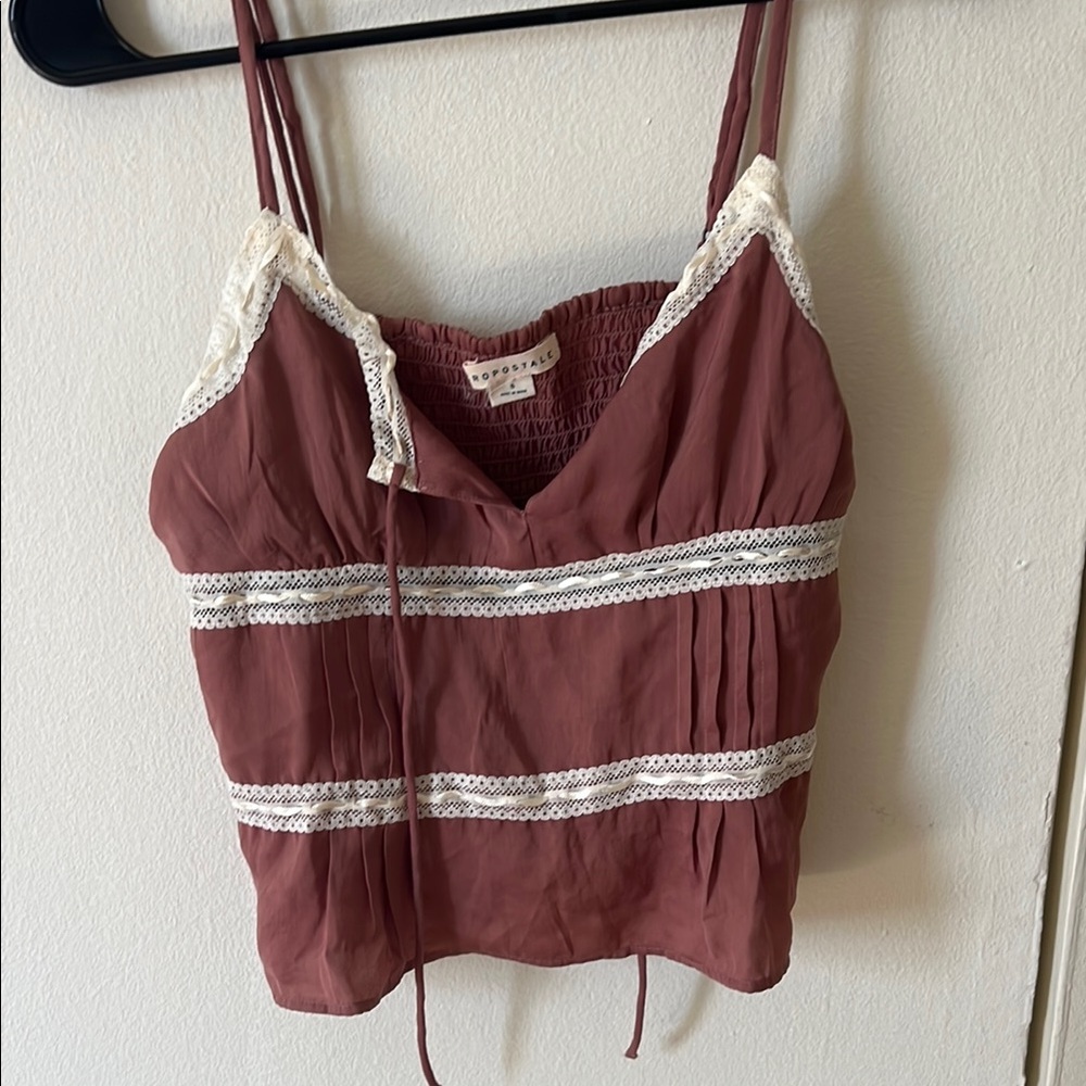 Aeropostale Pink Sleeveless Crop Camisole